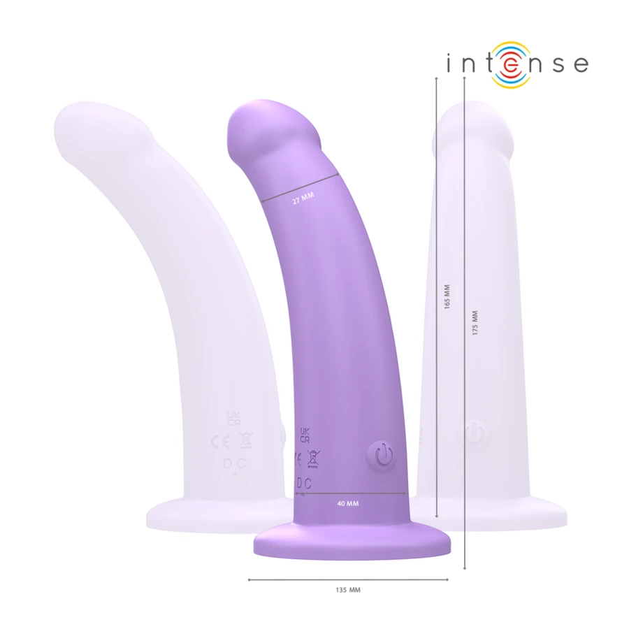 INTENSE - VIBRATORE EDDIE 17,5 CM 10 VIBRAZIONI VIOLA TELECOMANDO
